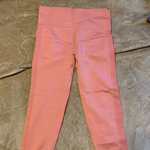 F21 coral leggings